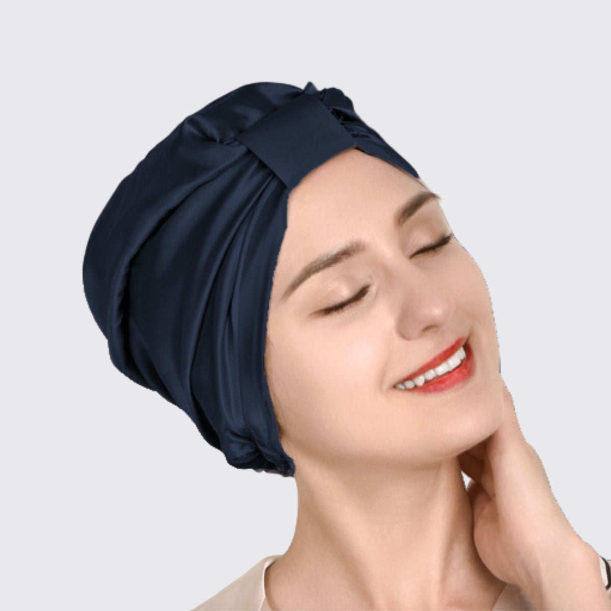 Bonnet de nuit en soie