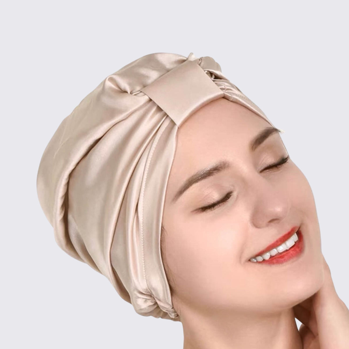 Bonnet de nuit en soie